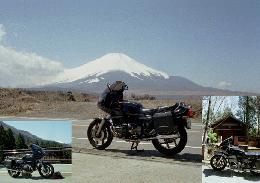 山中湖畔のR100RS